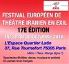 Festival Européen de Théâtre Iranien en exil - Espace Quartier Latin