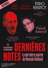 Dernières Notes - Studio Hebertot