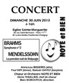 Concert Note et Bien - Eglise Sainte-Marguerite