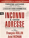 Inconnu à cette adresse - Théâtre Antoine