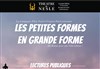 Les Petites Formes en grande Forme - Théâtre de Nesle - grande salle 