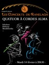 Quatuor à cordes Alma - Théâtre le Ranelagh