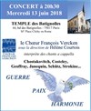 Concert du Choeur Vercken - Eglise réformée des batignolles