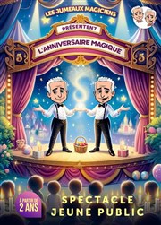 Les jumeaux magiciens dans L'anniversaire magique Comdie de Besanon Affiche