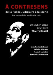 Thierry Roudil dans À Contresens Thtre Emile Loubet Affiche