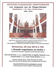 Grands organistes en herbe Eglise Evanglique allemande Affiche