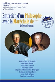 Entretien d'un philosophe avec la Maréchale de *** Thtre de l'Ile Saint-Louis Paul Rey Affiche