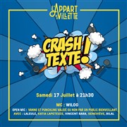 Crash Texte ! L'Appart de la Villette Affiche