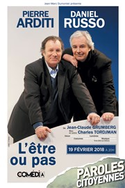 L'être ou pas | Avec Pierre Arditi et Daniel Russo Le Thtre Libre Affiche