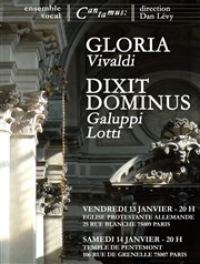 Gloria de Vivaldi, Dixit Dominus de Lotti et Galuppi glise Protestante Allemande Affiche