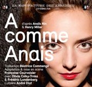 A comme Anaïs La Manufacture des Abbesses Affiche