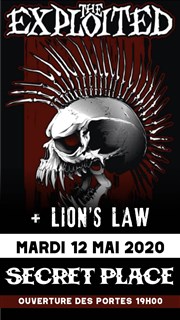 The Exploited + Lion's Law Secret Place Affiche