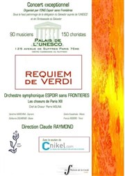 Requiem de Verdi | Espoir sans Frontières United Nations Educational, Scientific and Cultural Organization (UNESCO) Affiche