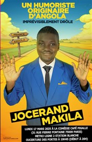 Jocerand Makila dans Un humoriste originaire d'Angola Comdie Caf Pigalle Affiche