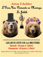 L'ours, une demande en mariage, le jubilé Thtre Blanche de Castille Affiche