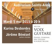 Récital Voix-Guitare Thtre des Sablons Affiche