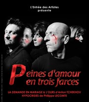 Peines d'amour en 3 farces Thtre de la Tour C.A.L Gorbella Affiche