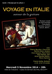 Voyage en Italie autour de la guitare, clavicorde, piano-forte, alto et voix Htel de l'Industrie Affiche