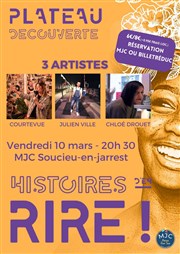 Plateau découverte | Festival Histoire d'en Rire MJC Maison pour tous Affiche