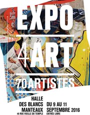 Expo 4 Art Espace des Blancs Manteaux Affiche