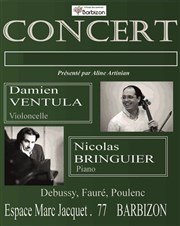 Concert piano violoncelle D. Ventula D. Bringuier ECMJ Barbizon Affiche