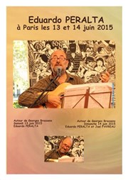 Eduardo Peralta chante Georges Brassens Thtre Essaion Affiche