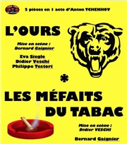 L'ours + Les méfaits du tabac Thtre de l'Eau Vive Affiche