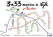 3 x 33 exercices de style - 1ères variations Le Shalala Affiche