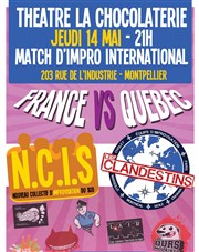 Match d'impro international La Chocolaterie Affiche