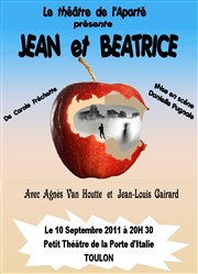 Jean et Béatrice Caf Thtre de la Porte d'Italie Affiche