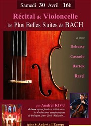 Récital de Violoncelle : les Plus Belles Suites de Bach Eglise Saint Andr de l'Europe Affiche