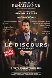 Le Discours | avec Simon Astier Thtre de la Renaissance Affiche