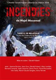 Incendies Thtre de Belleville Affiche