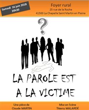 La parole est à la victime Foyer rural Affiche