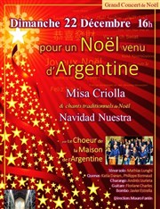 Concert de Noël Argentin Eglise Notre-Dame du Travail Affiche