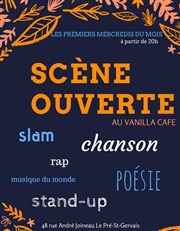 Scène ouverte Vanilla Cafe Affiche