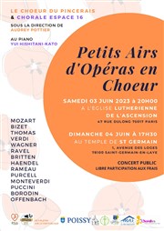 Petits airs d'Opéras en choeur Eglise Evanglique Luthrienne Paroisse de l'Ascension Affiche