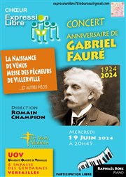 Gabriel Fauré - Concert anniversaire Universit Ouverte de Versailles Affiche