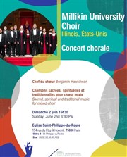 Chorale de l'Université Millikin, Illinois USA glise St Philippe du Roule Affiche