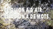 Ce qu'on a d'air, ce qu'on a de mots Les Rendez-vous d'ailleurs Affiche