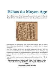 Échos du Moyen-Age Abbaye de Grestain Affiche