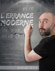 Alexandre Texier dans L'errance moderne Thtre Le Cabestan Affiche