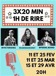 3x20 min : 1h de rire Le Paris de l'Humour Affiche