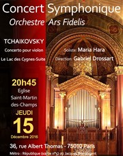 Orchestre Ars Fidelis | Concert Tchaïkovsky Paroisse Saint-Martin-des-Champs Affiche