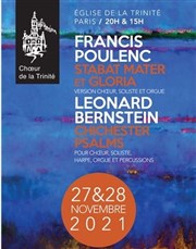 Bernstein et Poulenc Eglise de la Trinit Affiche