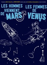 Les Hommes viennent de Mars les femmes de Vénus Caf thtre de la Fontaine d'Argent Affiche