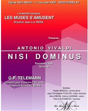 Concert baroque Vivaldi et Telemann Eglise Saint Martin Affiche