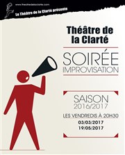 Soirée improvisation Thtre de la Clart Affiche